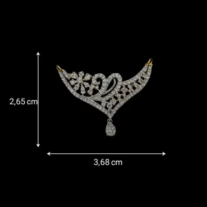 Floral Diamond Mangalsutra with 1.22ct IGI Certified Diamond in 18K Gold