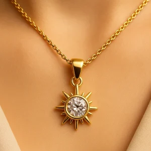 Crown Chakra Sun Diamond Pendant