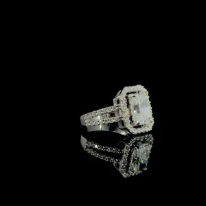 Radiant Cut Halo Diamond Ring