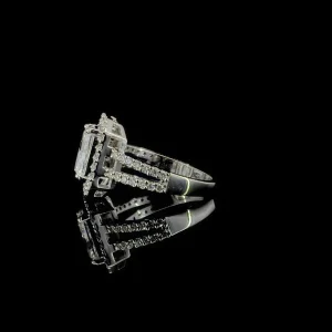 Radiant Cut Halo Diamond Ring